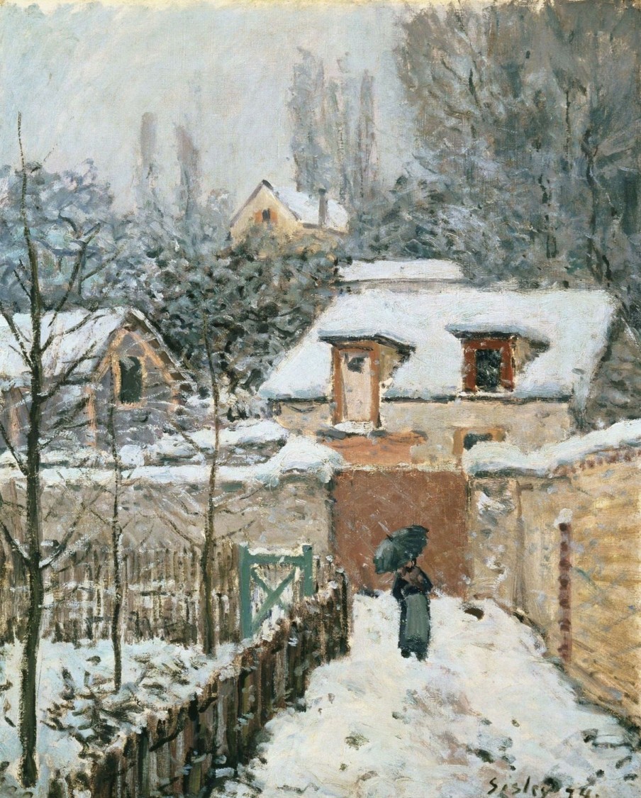 Alfred Sisley | Master apollon Schnee in Louveciennes - Alfred Sisley