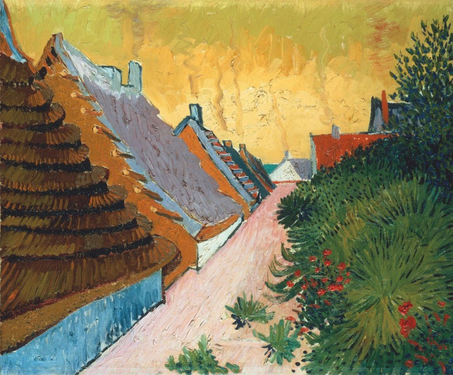 Vincent van Gogh | Master apollon Bauernhäuser in Saintes-Maries - Van Gogh