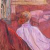 Henri aus Toulouse-Lautrec | Master apollon Frau sitzt auf einer Arena-Bank - Toulouse Lautrec