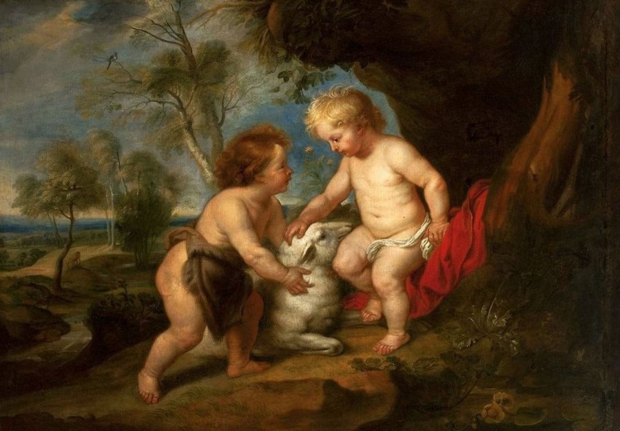 Peter Paul Rubens | Master apollon Das Jesuskind und der heilige Johannes der Täufer als Kind – Peter Paul Rubens