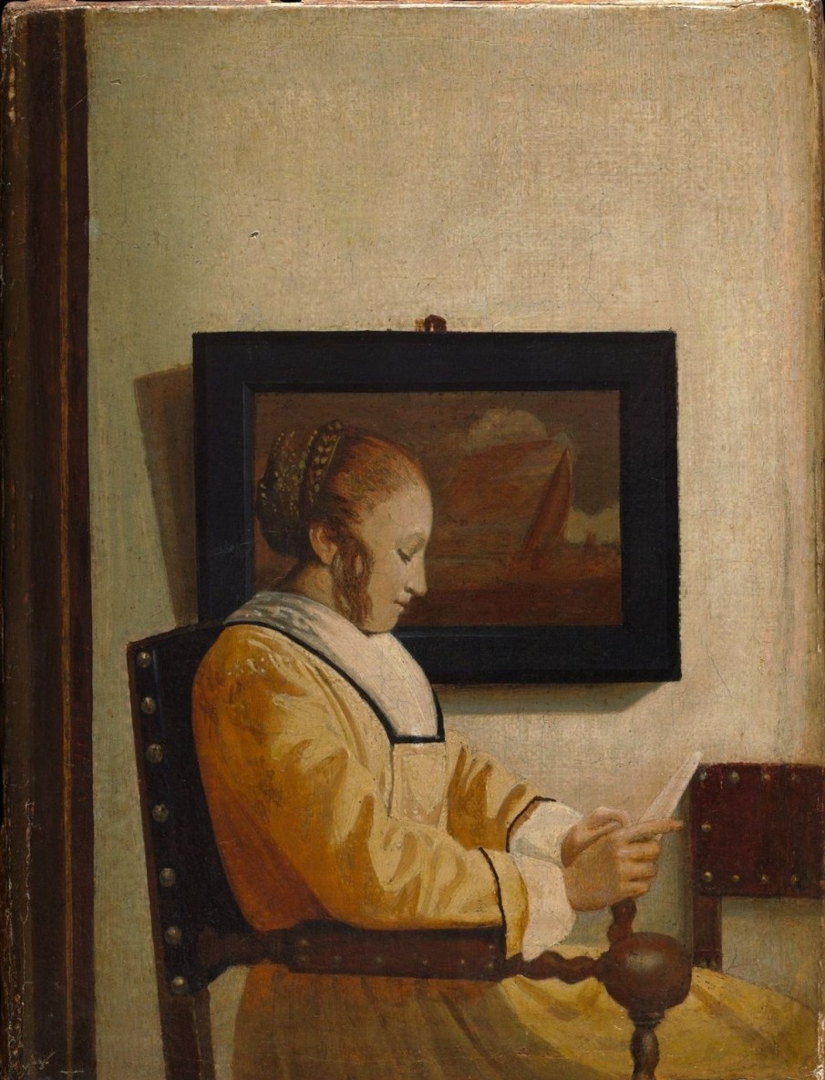 Johannes Vermeer | Master apollon Junge Frau liest - Johannes Vermeer