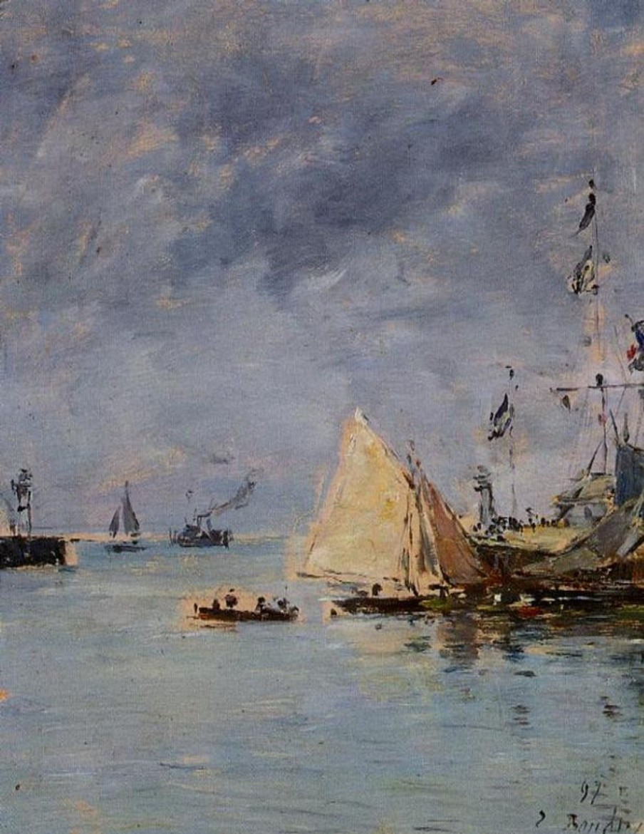 Eugene Boudin | Master apollon Trouville. Die Flut der Anlegestellen – Eugene Boudin