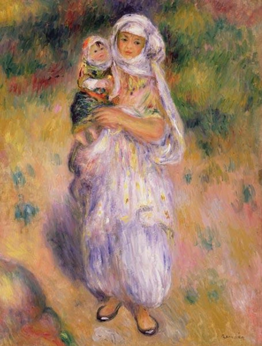 Pierre-Auguste Renoir | Master apollon Algerische Frau und Kind - Pierre-Auguste Renoir