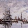 Eugene Boudin | Master apollon Deauville, Die norwegischen Trois-Mats verlassen den Hafen – Eugene Boudin