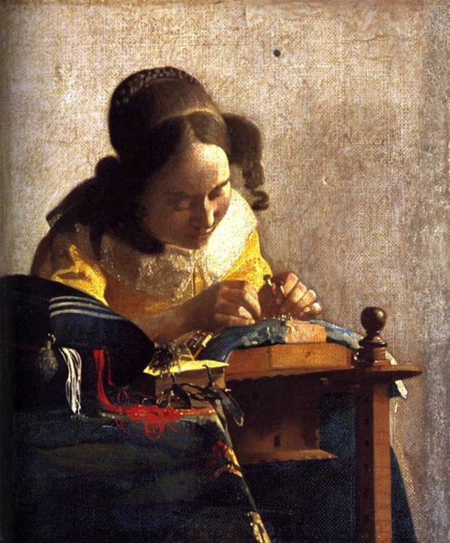 Johannes Vermeer | Master apollon Die Spitzenklöpplerin (Vermeer) – Johannes Vermeer