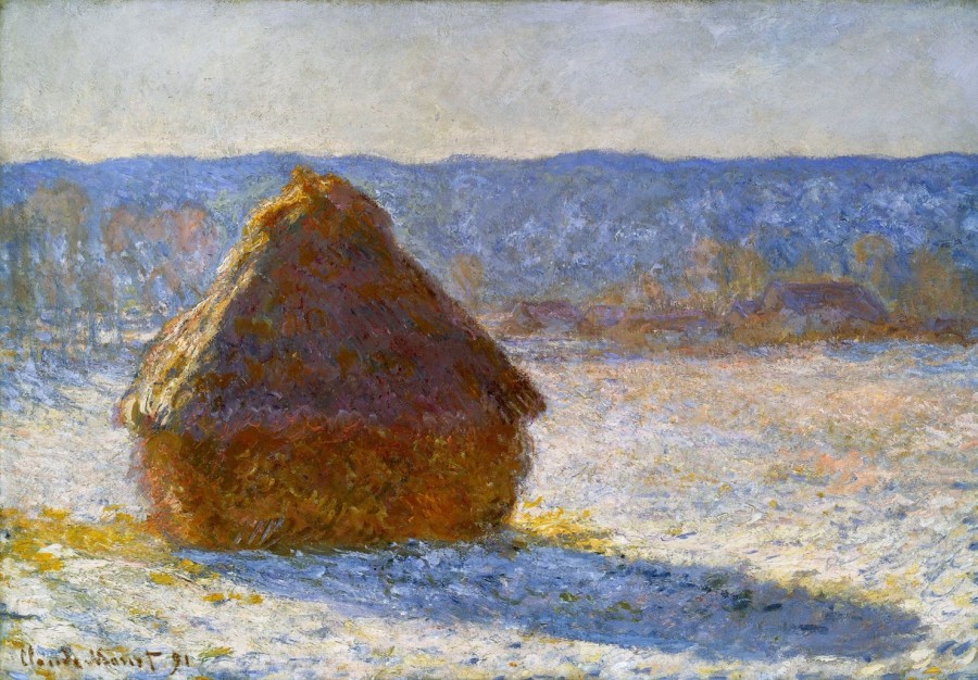 Claude Monet | Master apollon Mühlstein, Wirkung des Schnees, am Morgen – Claude Monet