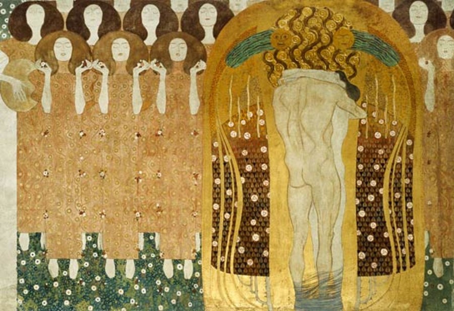 Gustav Klimt | Master apollon Kuss, Detail des Beethovenfrieses - Gustav Klimt