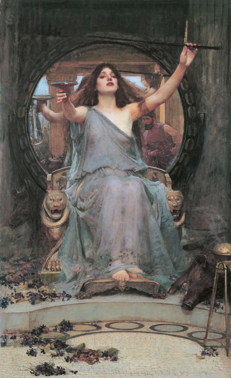 John William Waterhouse | Master apollon Circe bietet Odysseus den Kelch an – John William Waterhouse