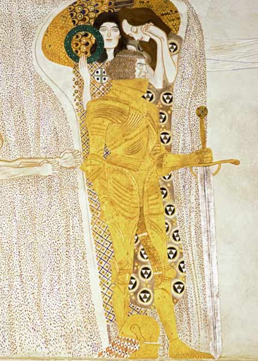 Gustav Klimt | Master apollon Detail des Ritters des Beethovenfrieses - Gustav Klimt