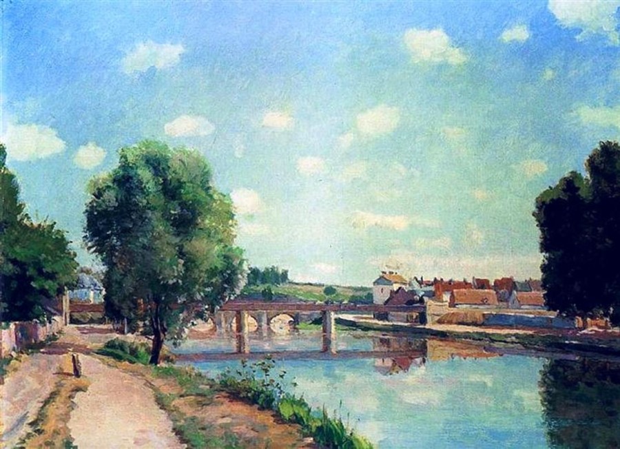 Camille Pissarro | Master apollon Die Eisenbahnbrücke – Camille Pissarro