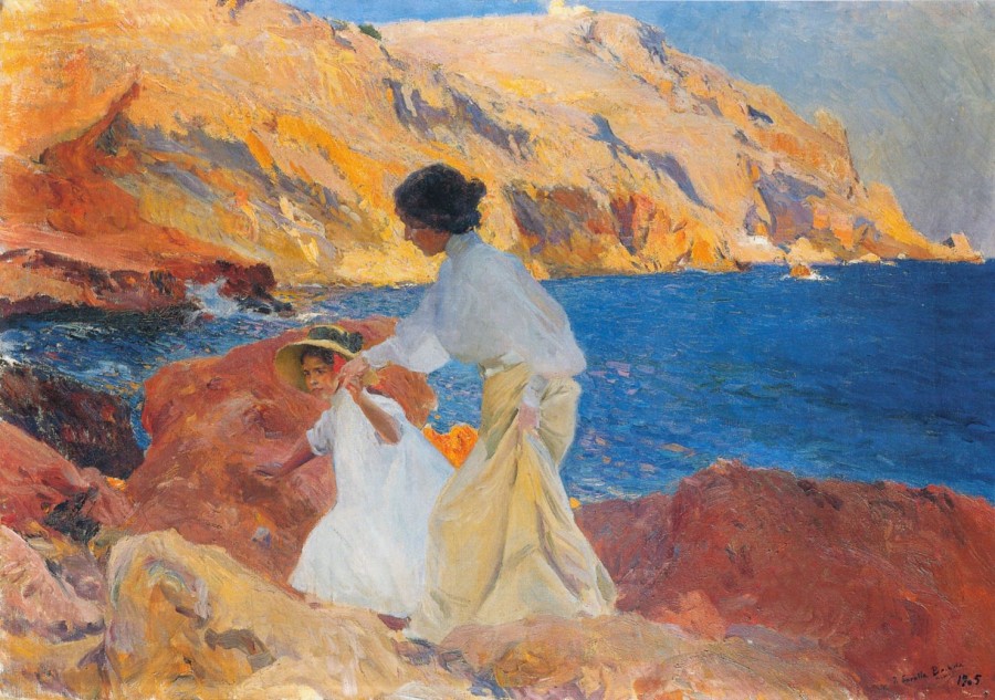 Joaquin Sorolla | Master apollon Clotilde und Elena auf den Felsen, Javea – Sorolla