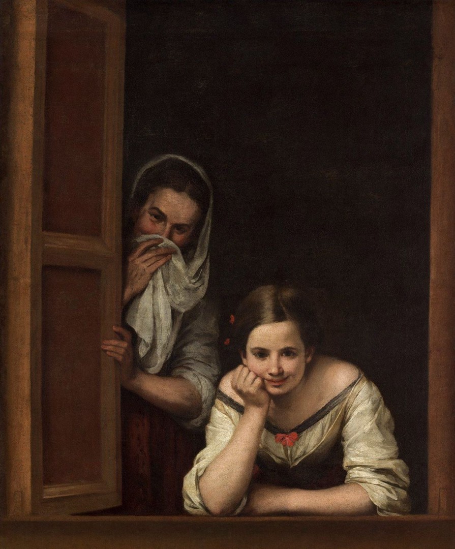 Bartolomé Esteban Murillo | Master apollon Zwei Frauen an einem Fenster – Bartolomé Esteban Murillo