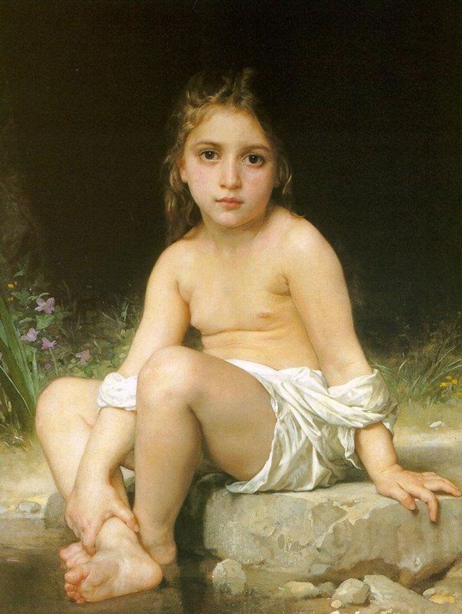 William Bouguereau | Master apollon Kind im Bad – William Bouguereau