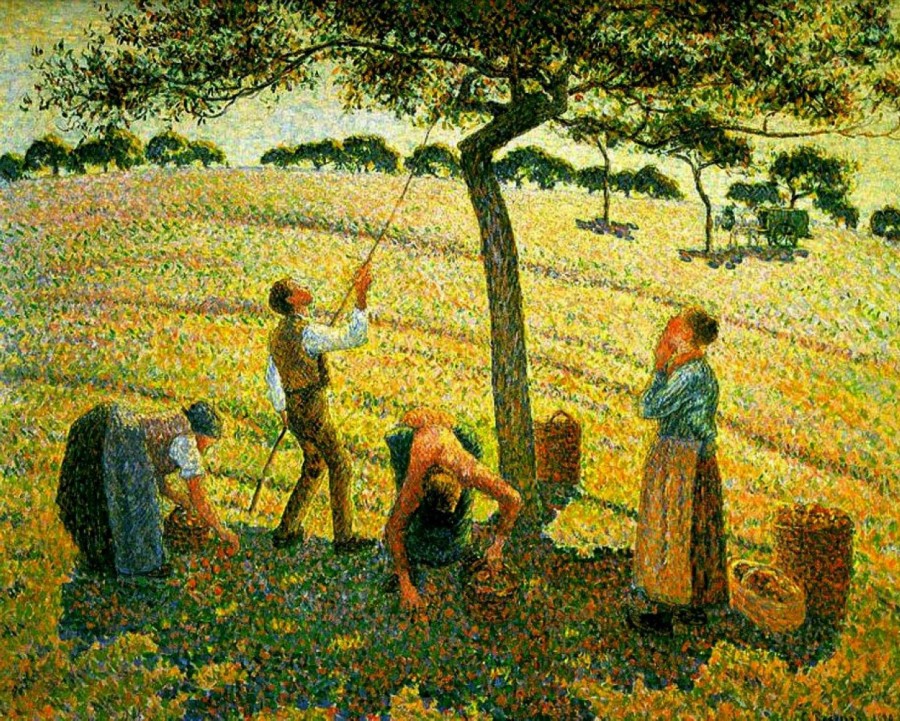 Camille Pissarro | Master apollon Apfelpflücken in Eragny-Sur-Epte - Camille Pissarro