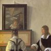 Johannes Vermeer | Master apollon Das Detail der Musikstunde - Johannes Vermeer