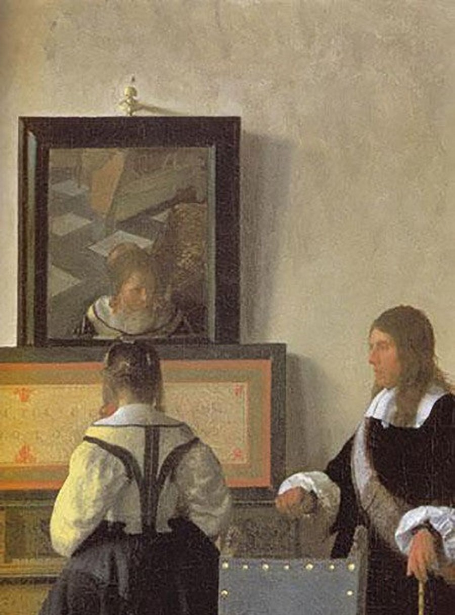 Johannes Vermeer | Master apollon Das Detail der Musikstunde - Johannes Vermeer