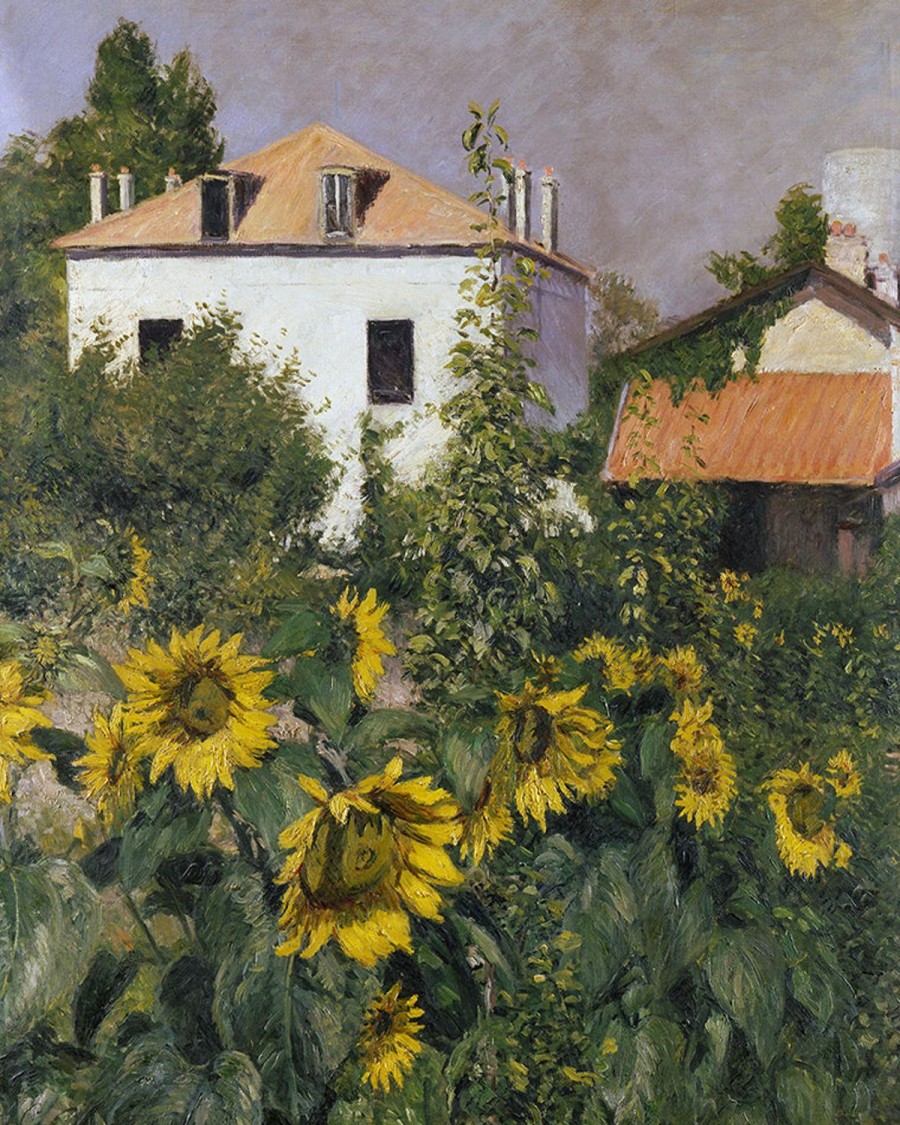 Gustave Caillebotte | Master apollon Sonnenblumen im Garten von Petit Gennevilliers - Caillebotte