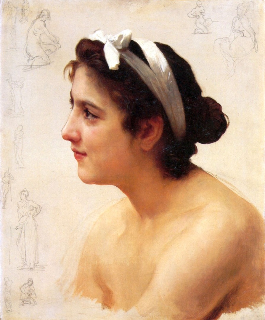 William Bouguereau | Master apollon Studie einer Frau, die Liebe anbietet – William Bouguereau