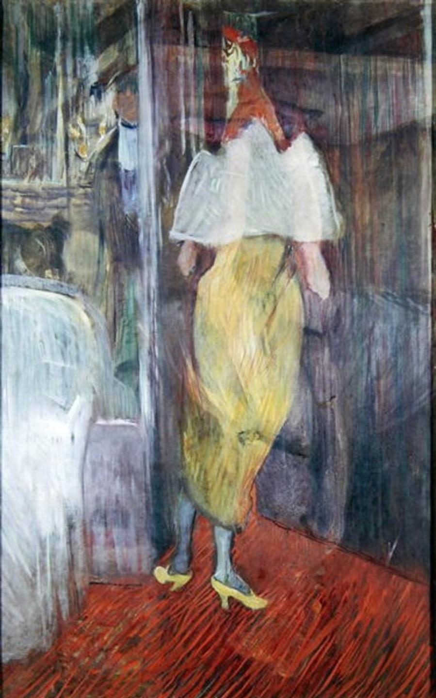 Henri aus Toulouse-Lautrec | Master apollon Frau betritt eine Loge im Theater - Toulouse Lautrec