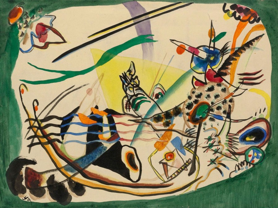 Wassili Kandinsky | Master apollon Studie für die Grüne Grenze 1919 – Wassily Kandinsk