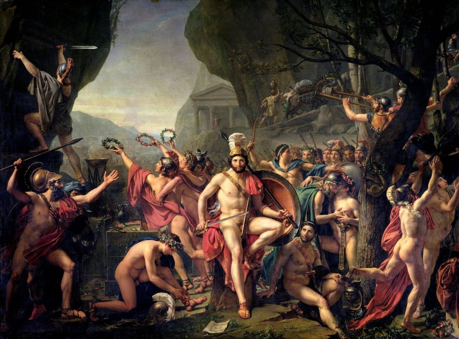 Jacques-Louis David | Master apollon Leonidas an den Thermopylen – Jacques-Louis David