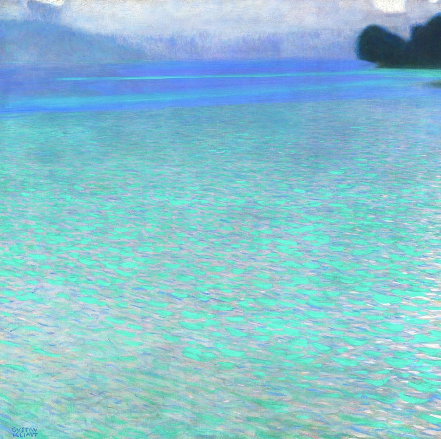 Gustav Klimt | Master apollon Die Insel am Attersee - Gustav Klimt