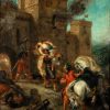 Eugene Delacroix | Master apollon Rebecca von einem Templer während der Plünderung des Chateau de Frondeboeuf vergewaltigt – Eugene Delacroix