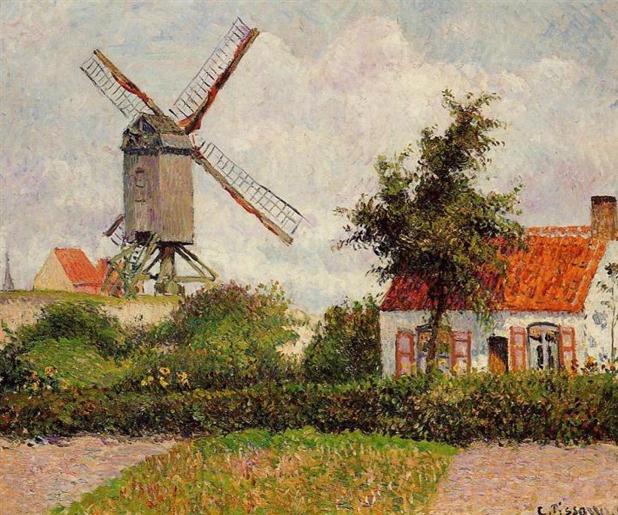 Camille Pissarro | Master apollon Windmühle in Knocke – Camille Pissarro