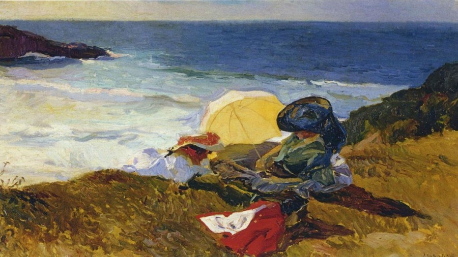 Joaquin Sorolla | Master apollon Untergehende Sonne in Biarritz - Sorolla