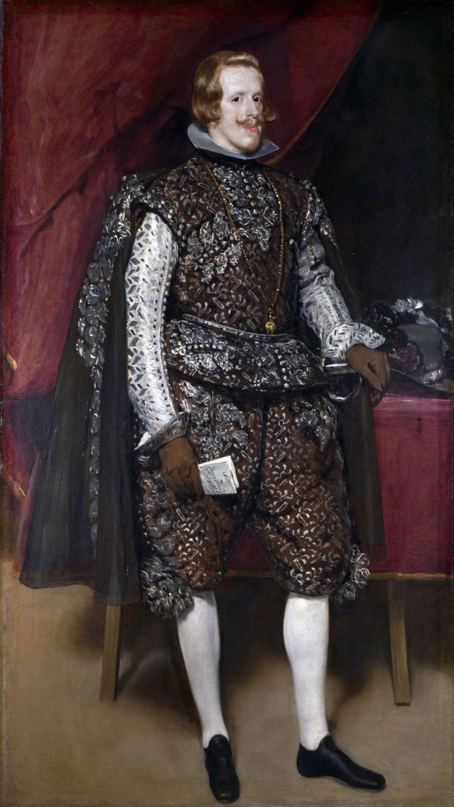 Diego Velazquez | Master apollon Porträt von Philipp Iv. von Spanien, Braun und Silber - Diego Velazquez