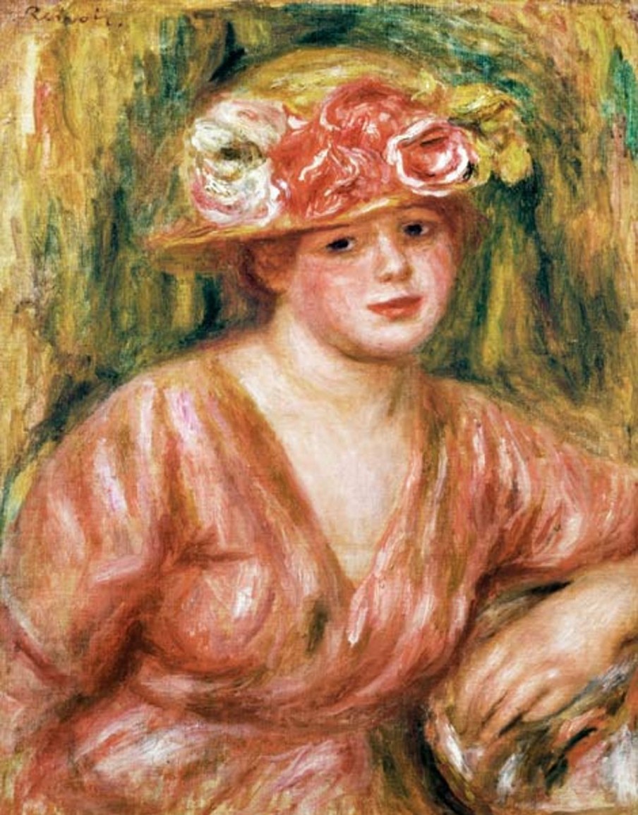 Pierre-Auguste Renoir | Master apollon Der rosa Hut oder das Porträt von Lady Hessling – Pierre-Auguste Renoir