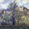 Camille Pissarro | Master apollon Der Gemüsegarten mit blühenden Bäumen, Frühling, Pontoise – Camille Pissarro