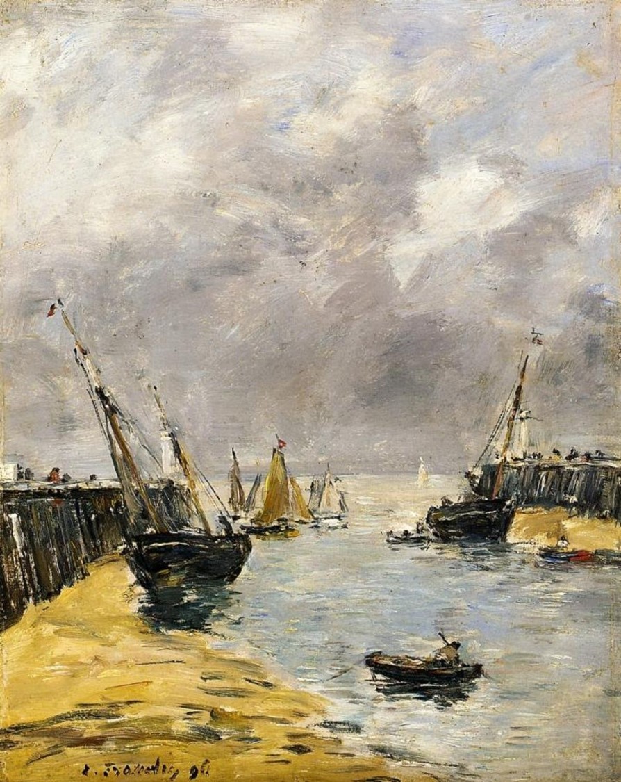 Eugene Boudin | Master apollon Les Jetees, Maree Basse, Trouville – Eugene Boudin