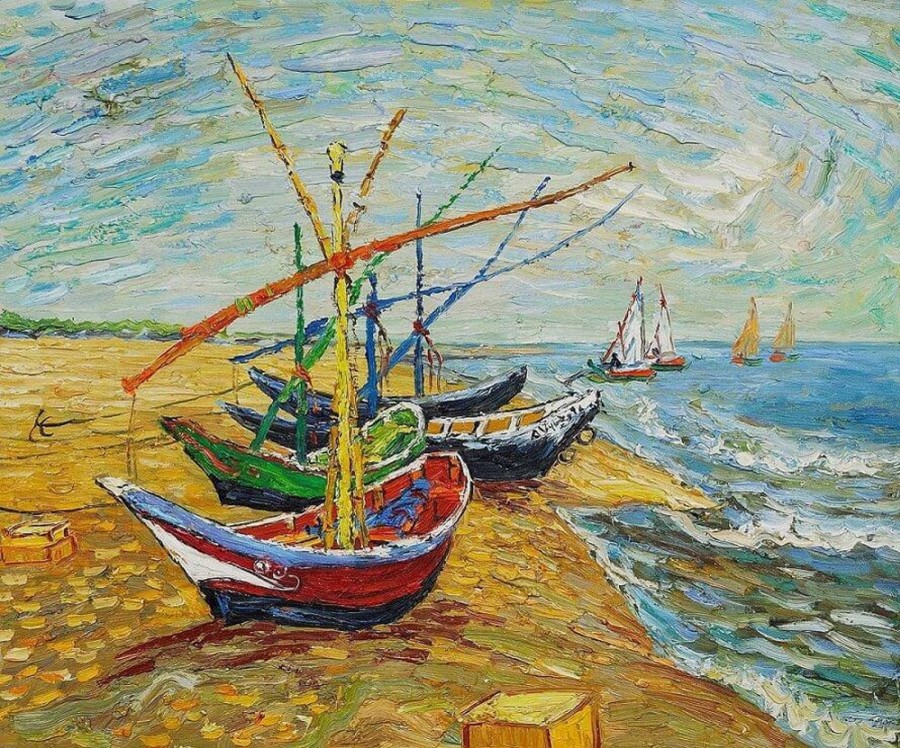 Vincent van Gogh | Master apollon Boote in Saintes-Maries - Van Gogh