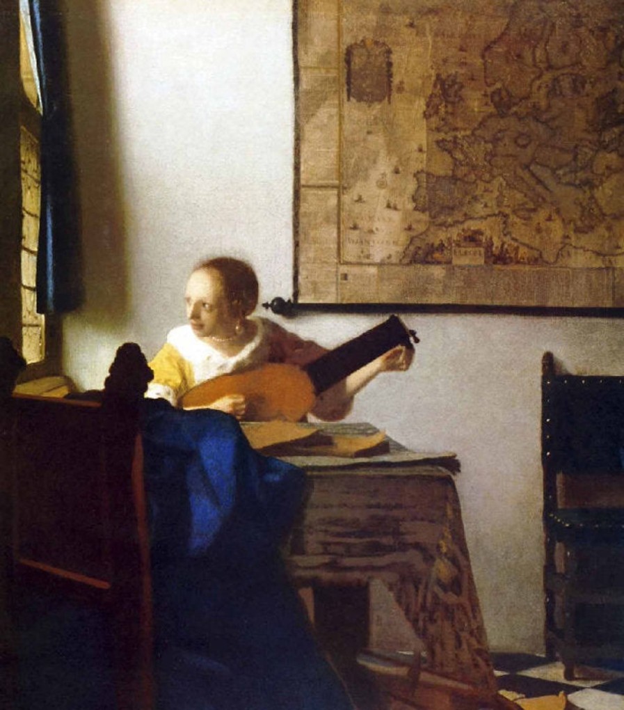 Johannes Vermeer | Master apollon Die Frau mit der Laute – Johannes Vermeer