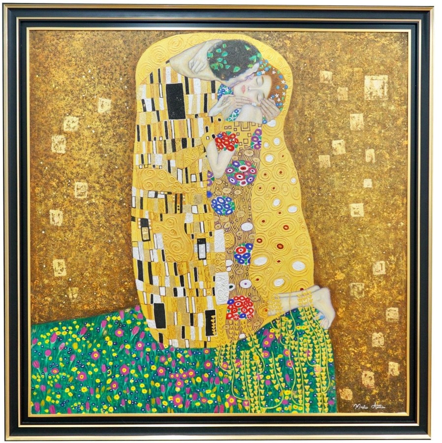 Gustav Klimt | Master apollon Der Kuss (Gustav Klimt) – Reproduktion auf Lager – 200 x 200 cm