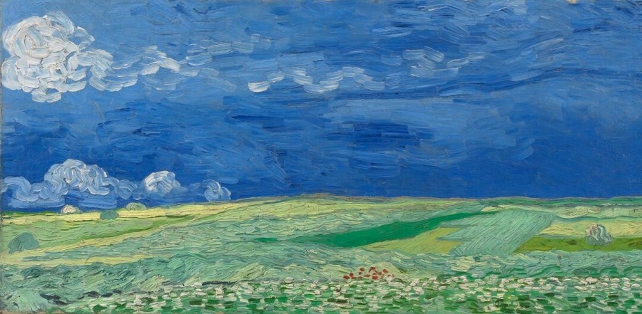 Vincent van Gogh | Master apollon Feld unter Sturmwolken - Van Gogh