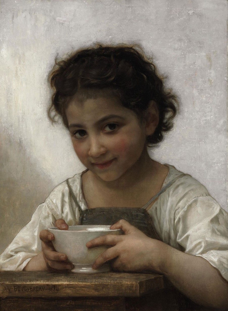 William Bouguereau | Master apollon Milchsuppe - William Bouguereau