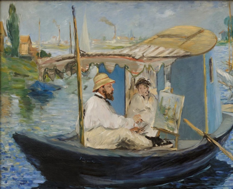 Edouard Manet | Master apollon Claude Monet malt in seinem Atelier - Edouard Manet