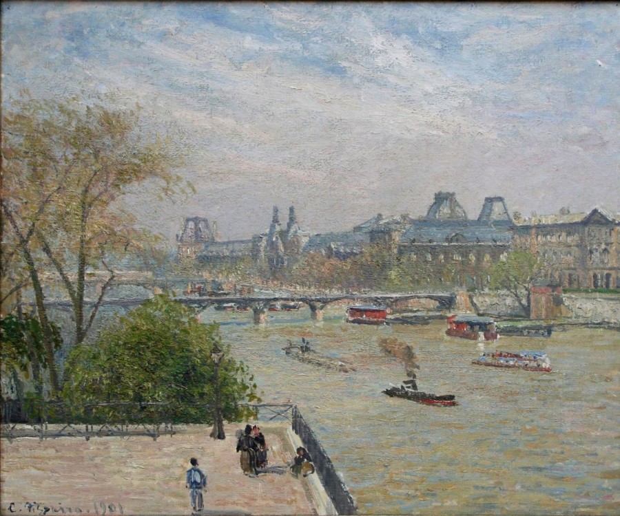 Camille Pissarro | Master apollon Die Seine und der Louvre – Camille Pissarro