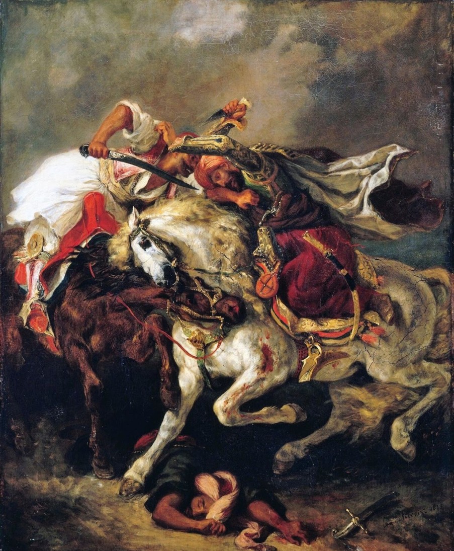 Eugene Delacroix | Master apollon Der Kampf zwischen Giaur und Pascha – Eugene Delacroix