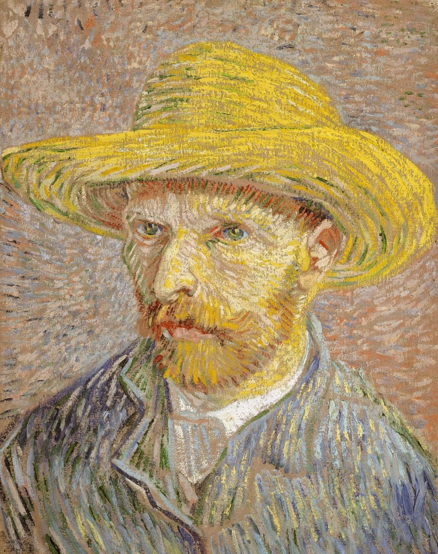 Vincent van Gogh | Master apollon Selbstporträt mit Strohhut aus dem Jahr 1887 – Van Gogh