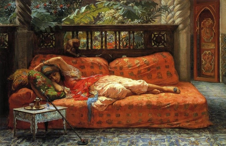 Frederick Arthur Bridgman | Master apollon Das Nickerchen – Frederick Arthur Bridgman