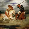 Eugene Delacroix | Master apollon Ritter kämpfen auf dem Land – Eugene Delacroix