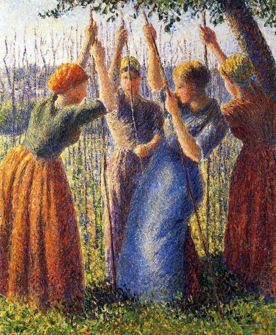 Camille Pissarro | Master apollon Bäuerinnen pflanzen Pfähle – Camille Pissarro