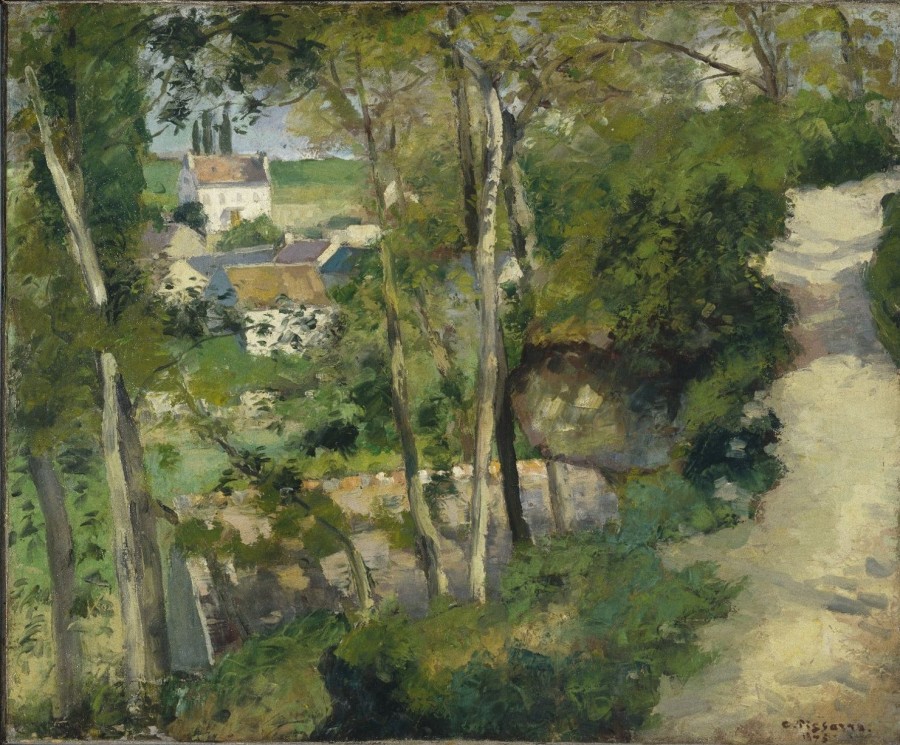 Camille Pissarro | Master apollon Der Bergpfad, L'Hermitage, Pontoise - Camille Pissarro