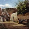 Camille Pissarro | Master apollon Straßenecke im Dorf - Camille Pissarro