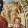 Michel&Angelo | Master apollon Die Heilige Familie mit dem Heiligen Johannes (Doni Tondo) zeigt nackte Figuren im Hintergrund – Michelangelo