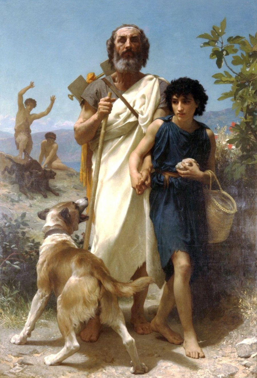 William Bouguereau | Master apollon Homer und sein Führer – William Bouguereau