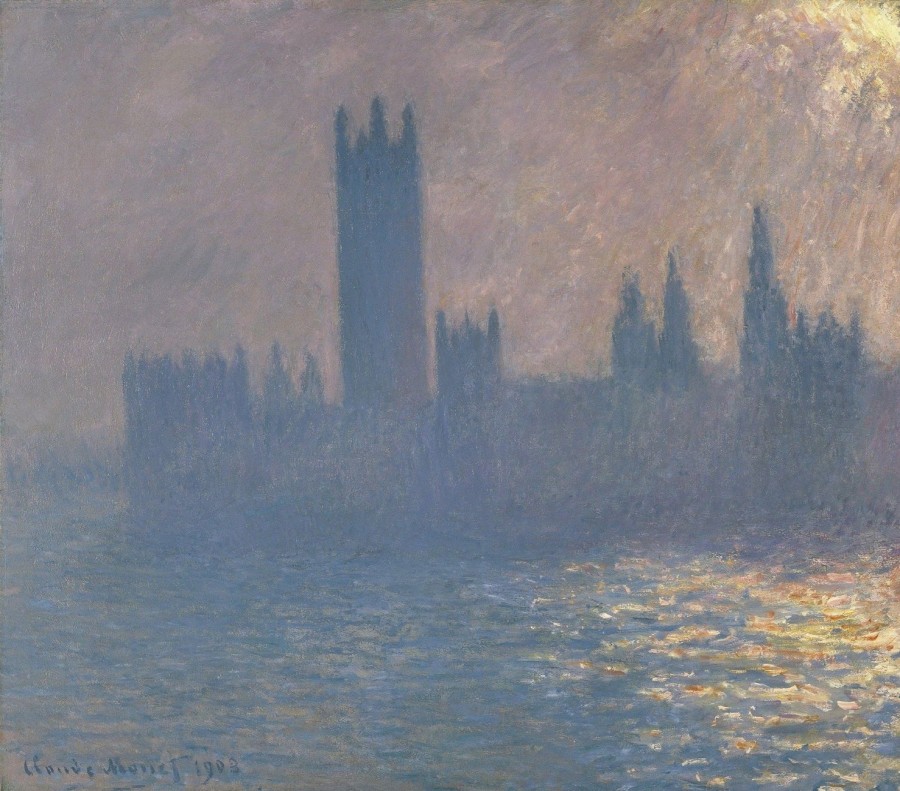 Claude Monet | Master apollon Das Parlament, Wirkung der Sonne (W 1597) – Claude Monet